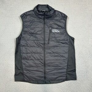Eddie Bauer Vest Mens Large Black EB550 Down Quilted Gorpcore Outdoor Sleeveless